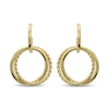 Thumbnail Image 2 of Reaura Circle Drop Hoop Earrings Repurposed 14K Yellow Gold