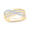 Thumbnail Image 1 of Now + Forever Diamond Crossover Anniversary Ring 3/4 ct tw 14K Two-Tone Gold