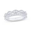 Thumbnail Image 1 of Now + Forever Diamond Two-Row Anniversary Ring 1/2 ct tw 14K White Gold