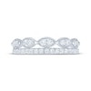 Thumbnail Image 3 of Now + Forever Diamond Two-Row Anniversary Ring 1/2 ct tw 14K White Gold