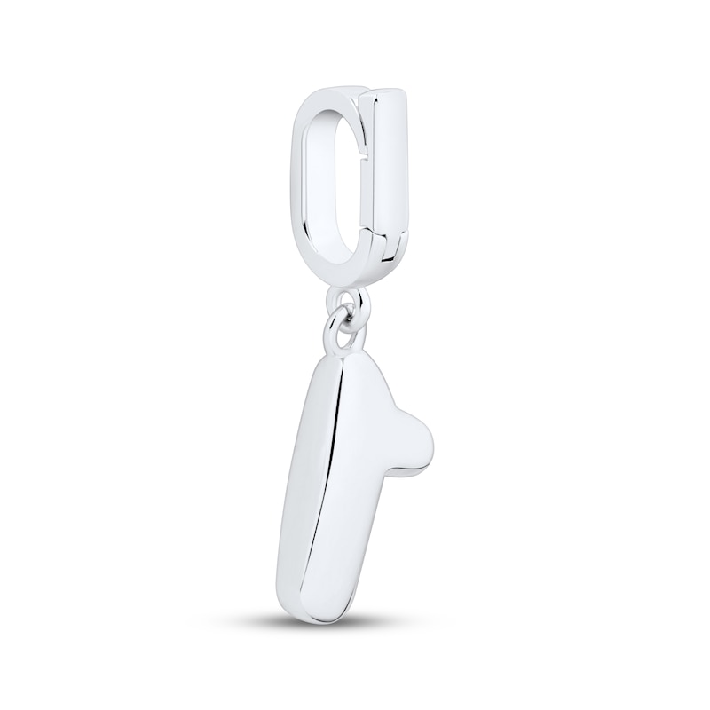 Main Image 3 of Charmed Memories Number 1 Charm Sterling Silver