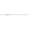 Thumbnail Image 4 of Aquamarine & Diamond Halo Necklace 1/10 ct tw 10K White Gold 18&quot;