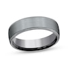 Thumbnail Image 1 of Now + Forever Men's Knurled-Edge Satin Wedding Band Tantalum 6.5mm