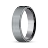 Thumbnail Image 2 of Now + Forever Men's Knurled-Edge Satin Wedding Band Tantalum 6.5mm
