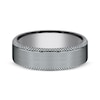Thumbnail Image 3 of Now + Forever Men's Knurled-Edge Satin Wedding Band Tantalum 6.5mm