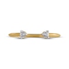 Thumbnail Image 3 of STUDIO BY KAY Diamond Deconstructed Open Ring 1/10 ct tw 24K Yellow Gold Vermeil Sterling Silver