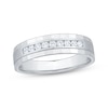 Thumbnail Image 1 of Now + Forever Men's Diamond Nine-Stone Wedding Band 1/4 ct tw 10K White Gold