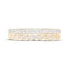 Thumbnail Image 3 of Now + Forever Diamond Scalloped Two-Row Anniversary Ring 3/8 ct tw 10K Yellow Gold