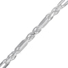 Thumbnail Image 2 of 4.3mm Diamond-Cut Rope Chain Bracelet Solid Sterling Silver 8.5"