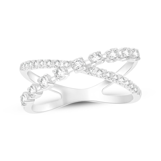 KAY Lab-Grown Diamonds Crossover Ring 1/2 ct tw 10K White Gold