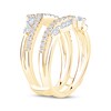Thumbnail Image 2 of Now + Forever Lab-Grown Diamonds Marquise & Round-Cut Enhancer Ring 1 ct tw 14K Yellow Gold