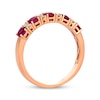Thumbnail Image 3 of Le Vian Oval-Cut Ruby Ring 1/6 ct tw Diamonds 14K Strawberry Gold