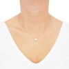Thumbnail Image 3 of Heart Necklace 14K Yellow Gold 17"