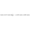 Thumbnail Image 3 of Diamond Wave Link Bracelet 1/10 ct tw Sterling Silver 7.25"