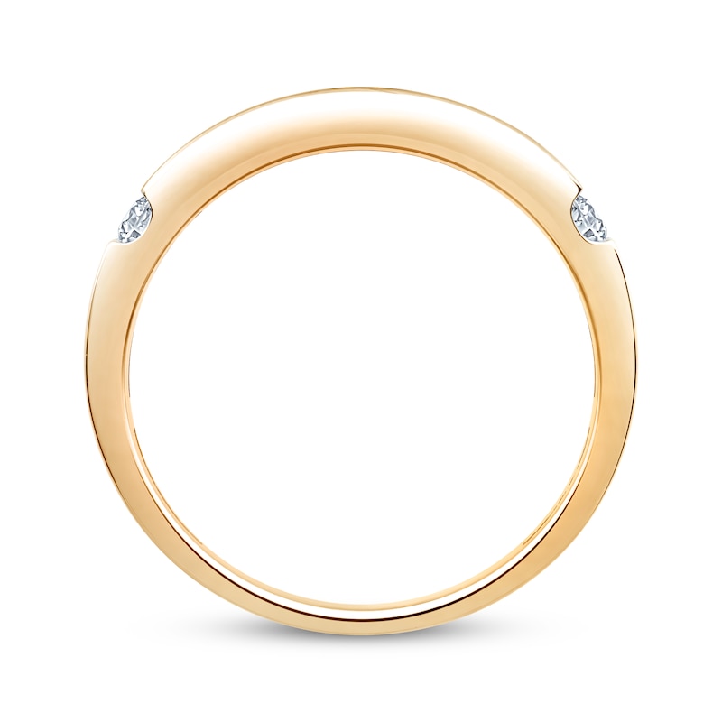 Main Image 2 of Now + Forever Lab-Grown Diamonds Men's Wedding Band 1 ct tw 14K Yellow Gold