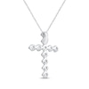 Thumbnail Image 3 of KAY Signature Collection Lab-Grown Diamond Cross Necklace 2 ct tw 10K White Gold 18"