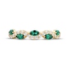 Thumbnail Image 3 of Now + Forever Marquise-Cut Emerald & Diamond Anniversary Ring 1/4 ct tw 10K Yellow Gold