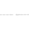 Thumbnail Image 2 of Baguette-Cut Swiss Blue Topaz Station Paperclip Chain Bracelet Sterling Silver 7.25"