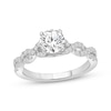Thumbnail Image 1 of Round-Cut Diamond Twist Shank Engagement Ring 1-1/4 ct tw 14K White Gold