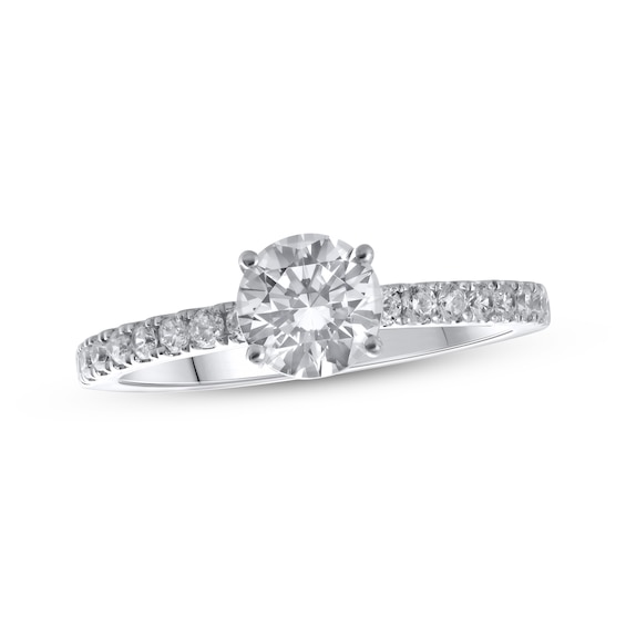 Now + Forever Lab-Grown Diamonds Round-Cut Engagement Ring 1-1/4 ct tw 14K White Gold