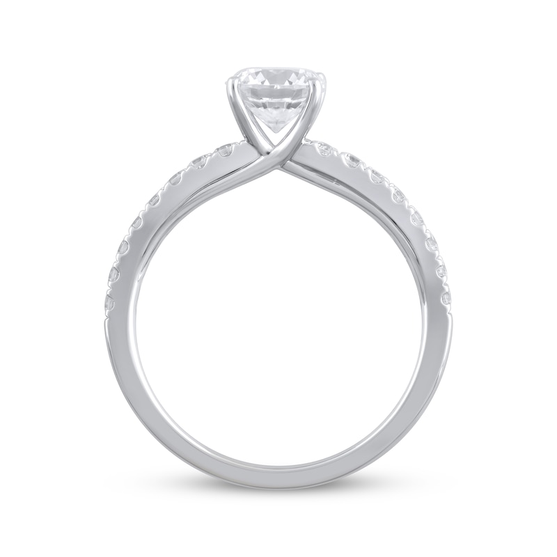 Main Image 3 of Now + Forever Lab-Grown Diamonds Round-Cut Engagement Ring 1-1/4 ct tw 14K White Gold