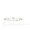 Thumbnail Image 4 of Linked Always Diamond Oval Chain Link Bracelet 1/6 ct tw Sterling Silver & 10K Yellow Gold 7"