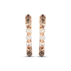 Thumbnail Image 2 of Le Vian Desert Diamonds Chocolate Ombré Diamond Hoop Earrings 1/3 ct tw 14K Strawberry Gold