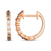 Thumbnail Image 3 of Le Vian Desert Diamonds Chocolate Ombré Diamond Hoop Earrings 1/3 ct tw 14K Strawberry Gold