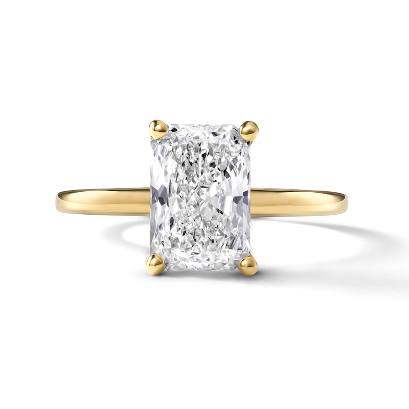 Main Image 1 of Now + Forever Lab-Grown Diamonds Radiant-Cut Solitaire Engagement Ring 2 ct tw 14K Yellow Gold (F/S12)