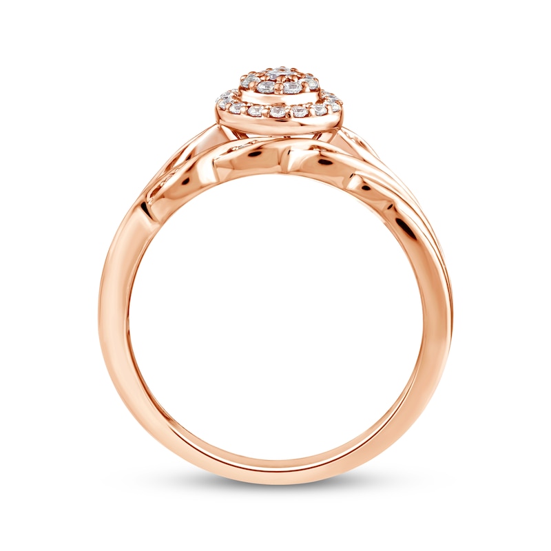 Main Image 3 of Now + Forever His & Hers Multi-Diamond Three-Piece Bridal Set 1/3 ct tw 10K Rose Gold