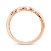 Thumbnail Image 9 of Now + Forever Diamond Twist Wedding Band 1/20 ct tw 10K Rose Gold