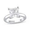 Thumbnail Image 1 of Now + Forever Lab-Grown Diamonds Princess-Cut Solitaire Engagement Ring 4 ct tw 14K White Gold (F/SI2)