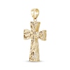 Thumbnail Image 1 of Diamond-Cut Cross Charm 14K Yellow Gold