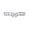 Thumbnail Image 3 of Diamond Five-Stone Contoured Anniversary Band 1-1/4 ct tw 14K White Gold
