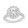 Thumbnail Image 1 of Lab-Grown Diamonds Round-Cut Halo Engagement Ring 3-3/4 ct tw 14K White Gold