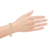 Thumbnail Image 4 of Diamond Circle Link Bracelet 5 ct tw 10K Yellow Gold 7&quot;