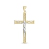 Thumbnail Image 1 of Greek Key Crucifix Charm 14K Two-Tone Gold