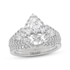 Thumbnail Image 1 of THE LEO Legacy Lab-Grown Diamond Pear-Shaped Halo Bridal Set 2-5/8 ct tw 14K White Gold