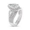 Thumbnail Image 2 of THE LEO Legacy Lab-Grown Diamond Pear-Shaped Halo Bridal Set 2-5/8 ct tw 14K White Gold