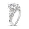 Thumbnail Image 5 of THE LEO Legacy Lab-Grown Diamond Pear-Shaped Halo Engagement Ring 2-1/2 ct tw 14K White Gold