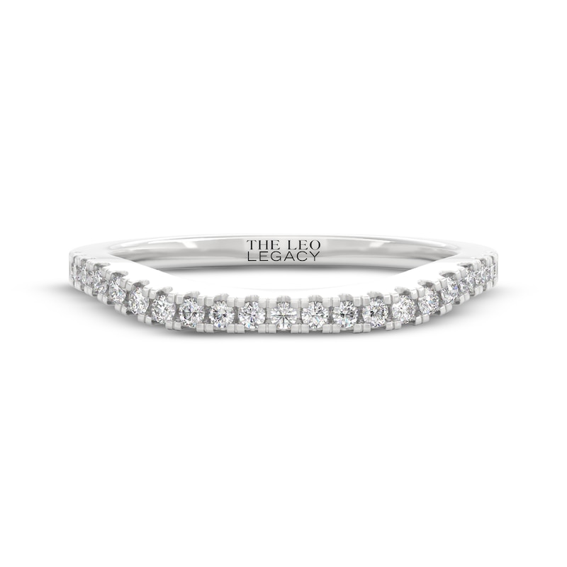 Main Image 9 of THE LEO Legacy Lab-Grown Diamond Wedding Band 1/5 ct tw 14K White Gold