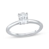 Thumbnail Image 1 of Now + Forever Lab-Grown Diamonds Oval-Cut Solitaire Engagement Ring 1 ct tw 14K White Gold (F/SI2)