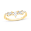 Thumbnail Image 1 of Pear-Shaped & Marquise-Cut Diamond Contour Ring 3/8 ct tw 14K Yellow Gold
