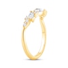 Thumbnail Image 2 of Pear-Shaped & Marquise-Cut Diamond Contour Ring 3/8 ct tw 14K Yellow Gold