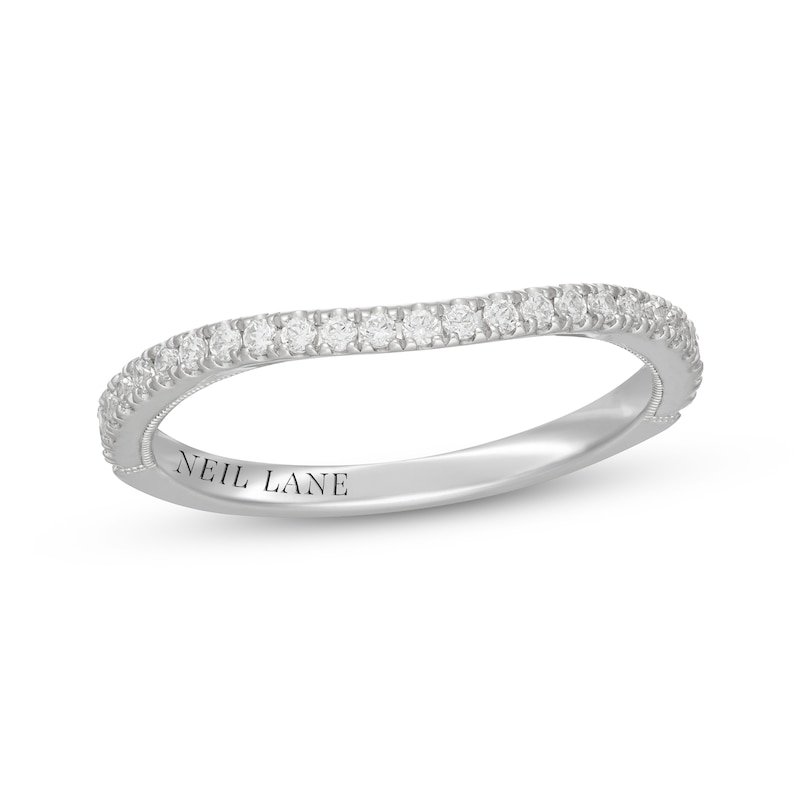 Main Image 7 of Neil Lane Diamond Contour Wedding Band 1/4 ct tw 14K White Gold