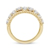 Thumbnail Image 3 of Threads of Love Pear-Shaped Lab-Grown Diamond Anniversary Ring 2 ct tw 14K Yellow Gold