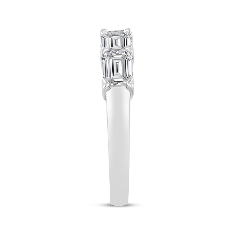Main Image 2 of Now + Forever Lab-Grown Diamonds Emerald-Cut Anniversary Ring 2 ct tw 14K White Gold