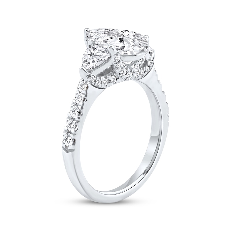 Main Image 2 of Now + Forever Lab-Grown Diamonds Pear-Shaped Engagement Ring 3 ct tw 14K White Gold
