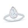 Thumbnail Image 1 of Now + Forever Lab-Grown Diamonds Pear-Shaped Bezel-Set Engagement Ring 2-1/5 ct tw 14K White Gold