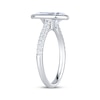 Thumbnail Image 2 of Now + Forever Lab-Grown Diamonds Pear-Shaped Bezel-Set Engagement Ring 2-1/5 ct tw 14K White Gold
